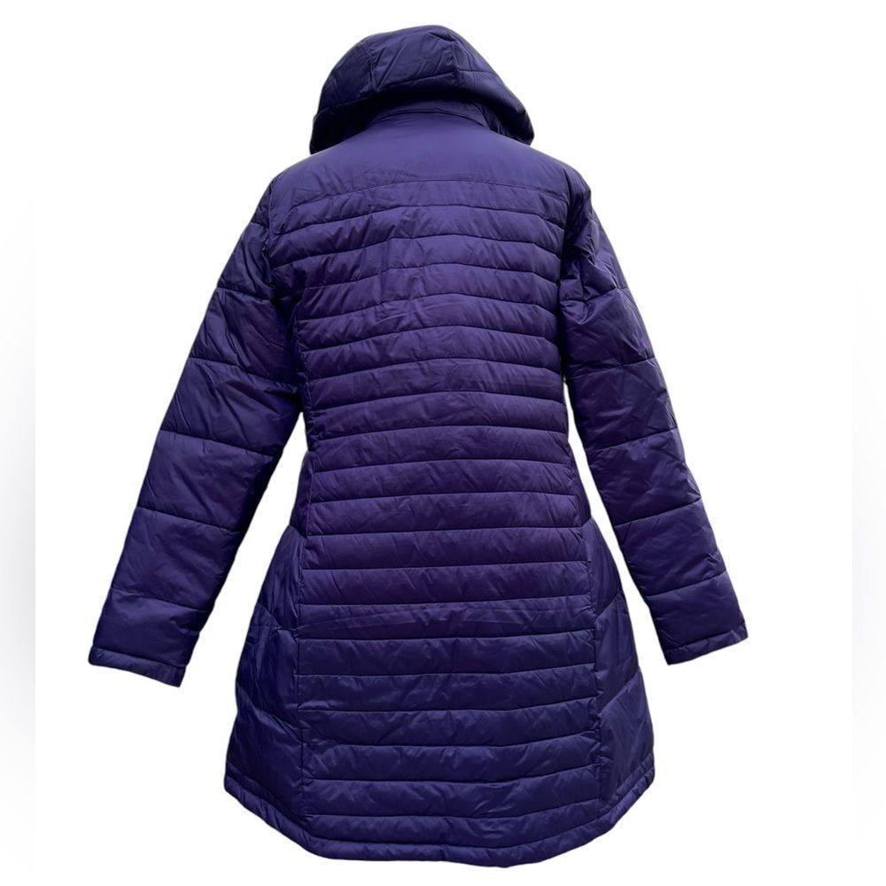 Columbia Purple Hooded Puffer Long Jacket Multi Zipper Details Size XL - Picture 5 of 16